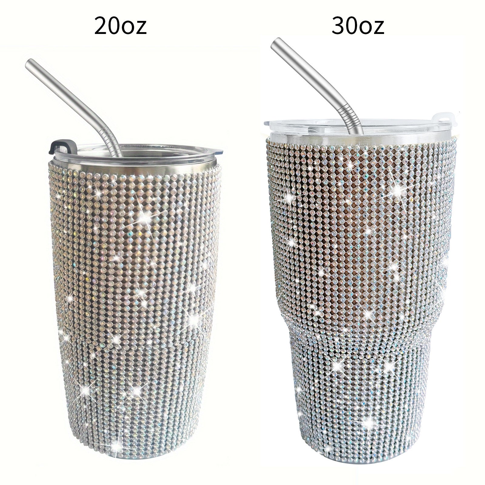 Wholesale Tumbler Diamond-encrusted Leopard Print 20oz/30oz Tumbler Cup